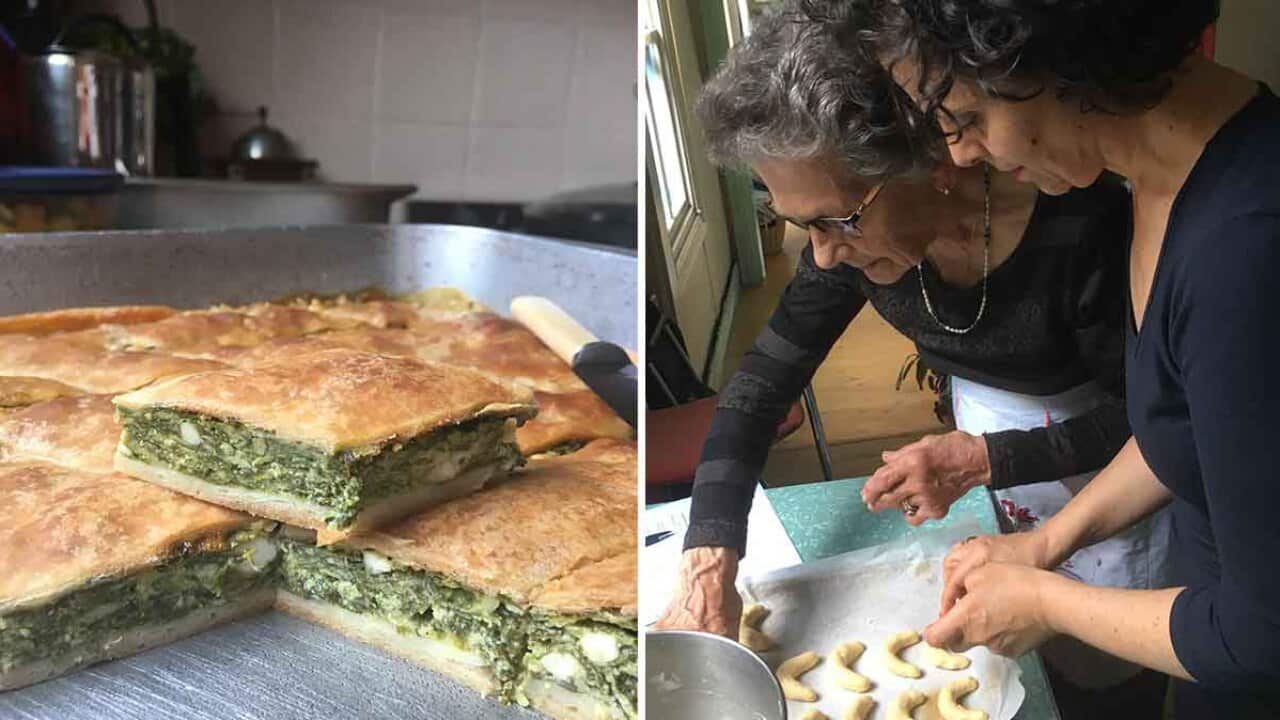 Dimitria and Mathra baking