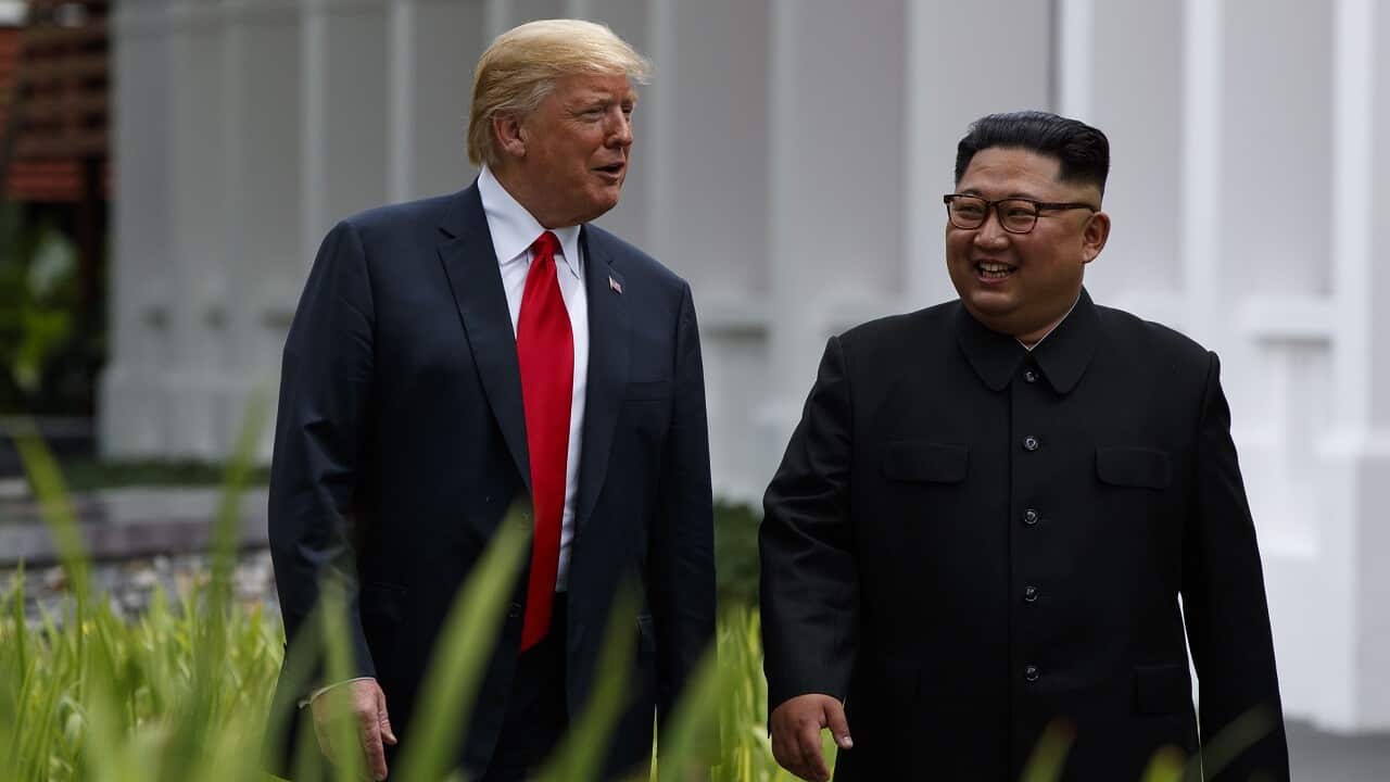 In an enthusiastic post-summit press conference, Donald Trump said he showed Kim Jong-un what a peaceful future could look like.