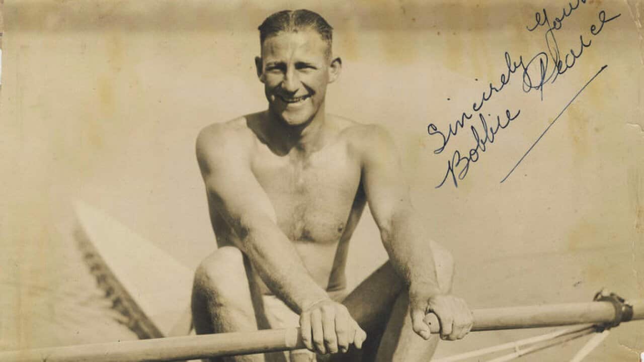 Australian rower Bobby Pearce at the first British Empire Games in 1930