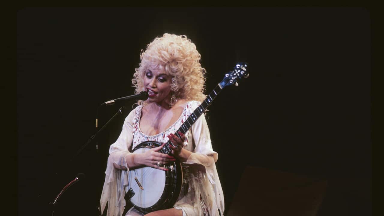 Dolly Parton performing – AAP.