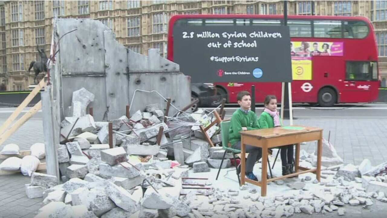 Syrian Childre shed a light on the education crisis of Syrian Children