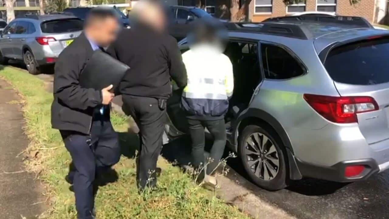 A man is arrested in Blacktown, NSW, as part of Operation Molto.