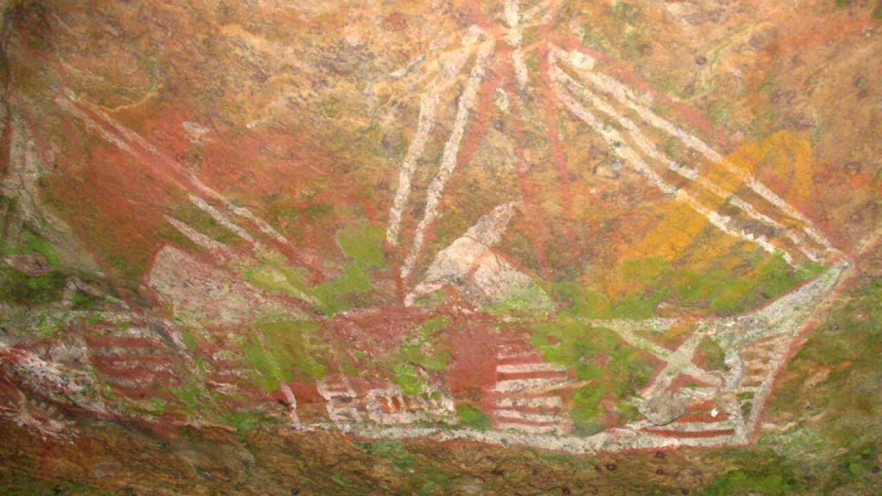 Rock art may show Aust's first foreigners