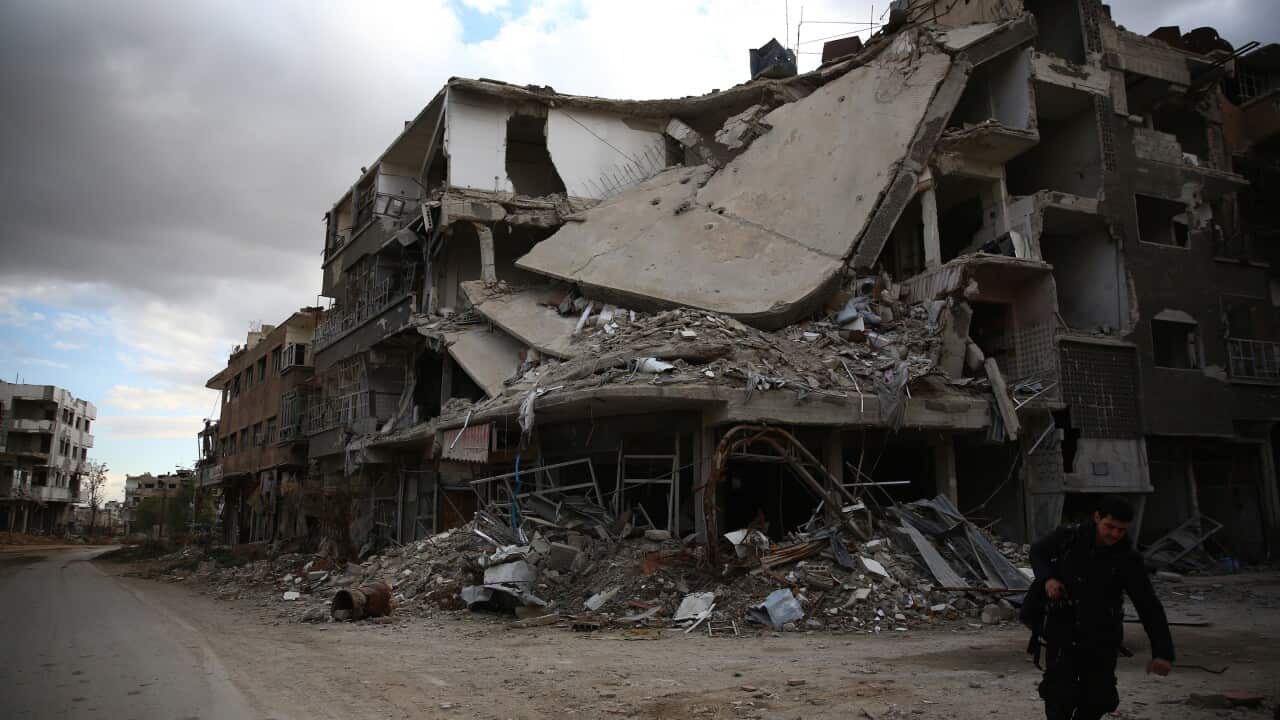 The neighbourhood of Hazeh, on the eastern outskirts of the Syrian capital Damascus.