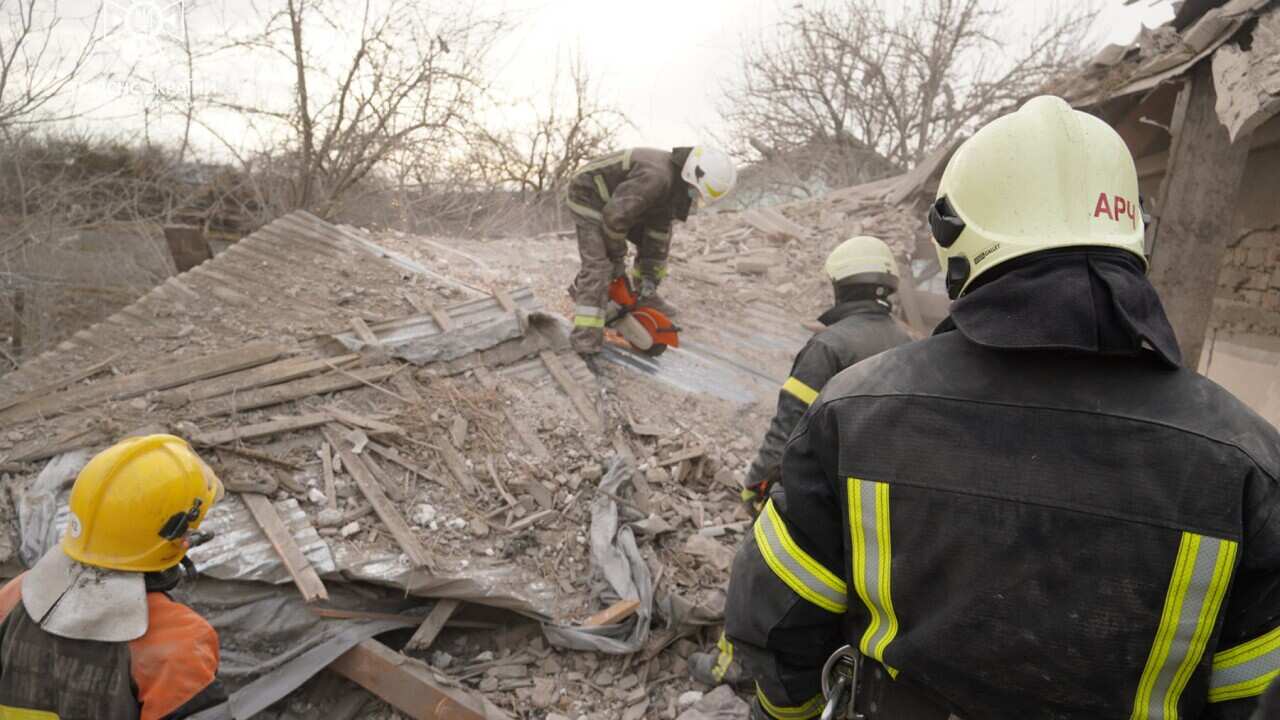 Lviv has been hit by a Russian missile attack (AAP).jpg
