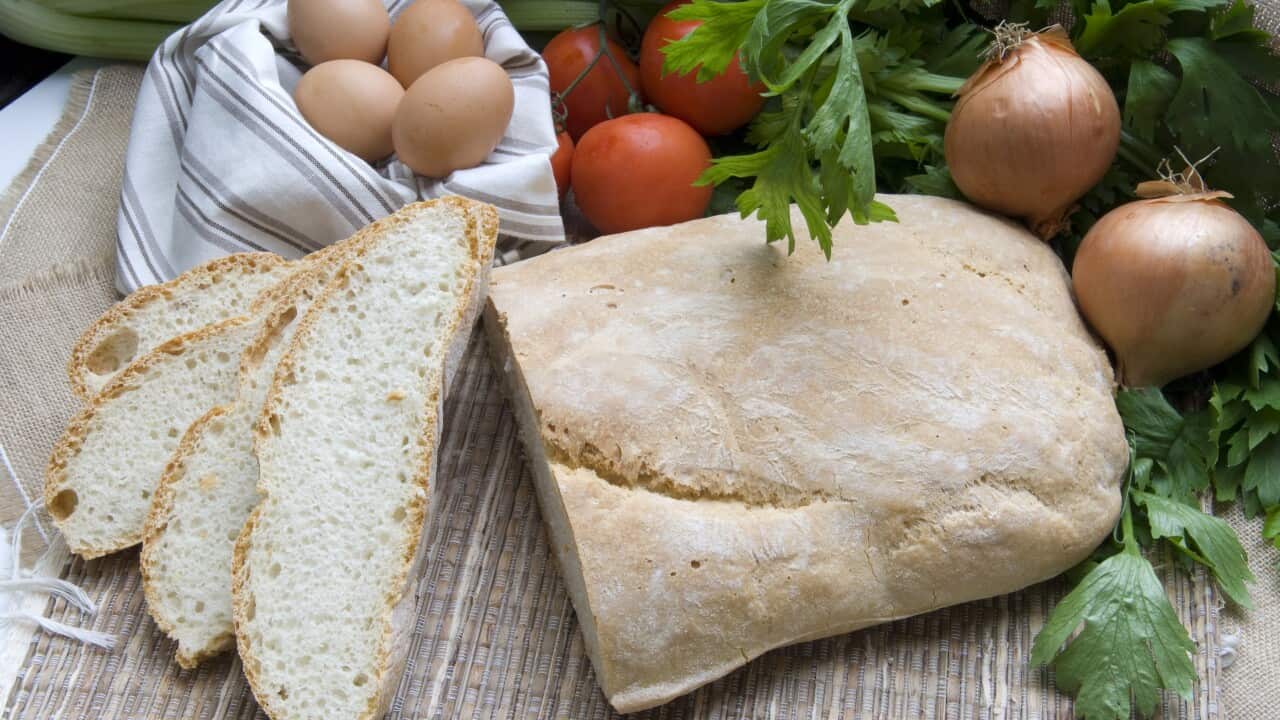 Alcuni degli ingredienti dell'acquacotta