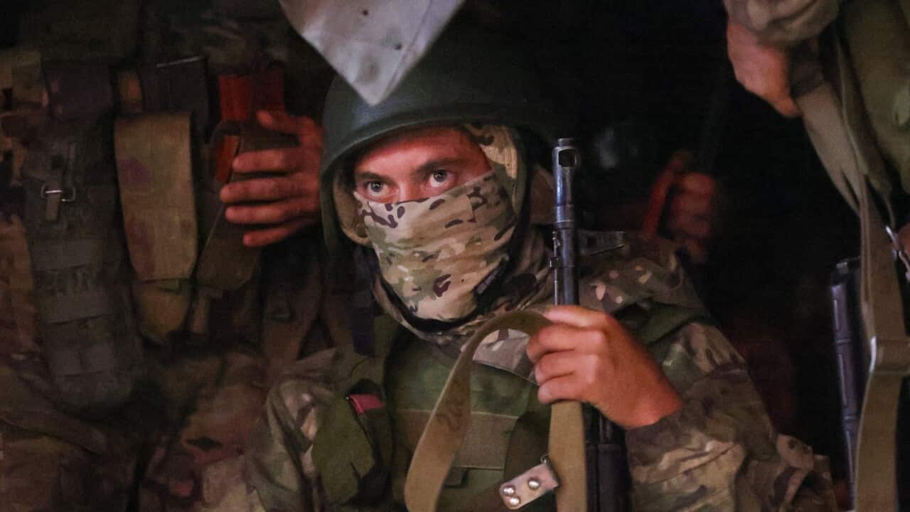 Soldiers on a street