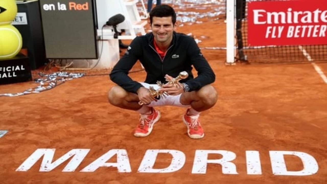 Delighted Djokovic wins third Madrid Open as Tsitsipas runs out of steam