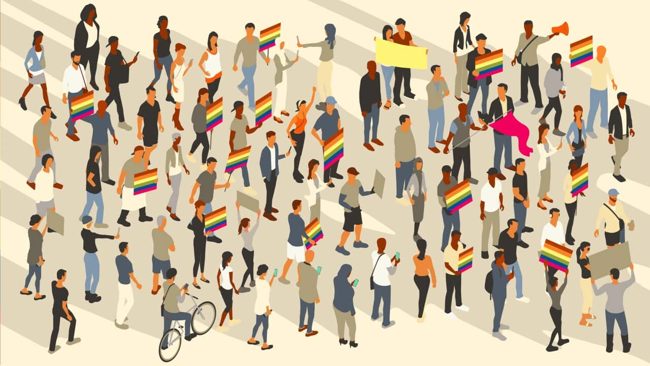 Protest for gay rights