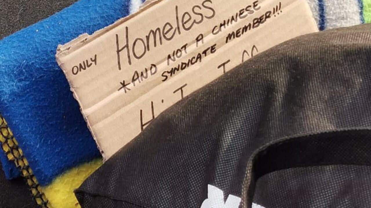 Homeless beggars changed their signs to inform people they are genuine.