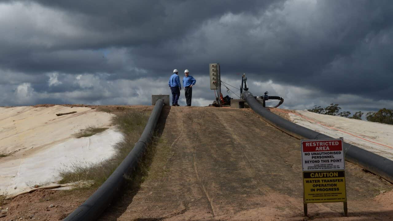 Santos' Bibblewindi Water Treatment Facility which is part of Santos's Narrabri Gas Project, Narrabri, pictured in 2014.