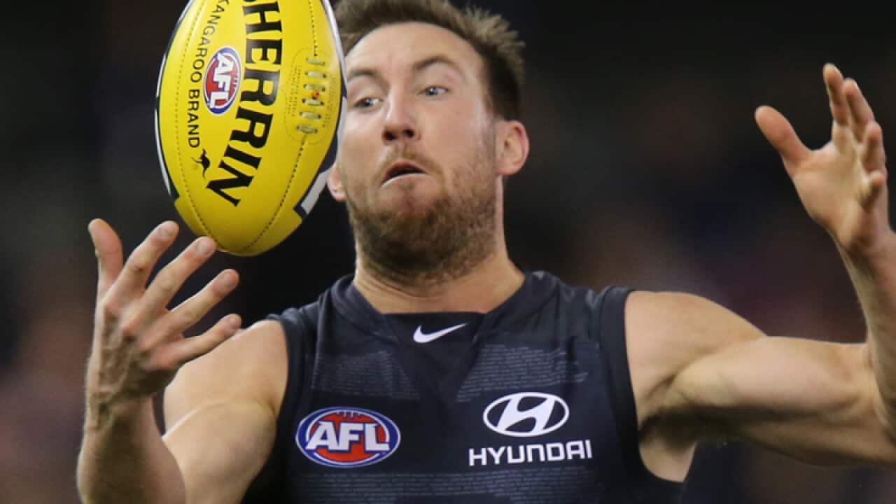 Carlton's Brock McLean in action