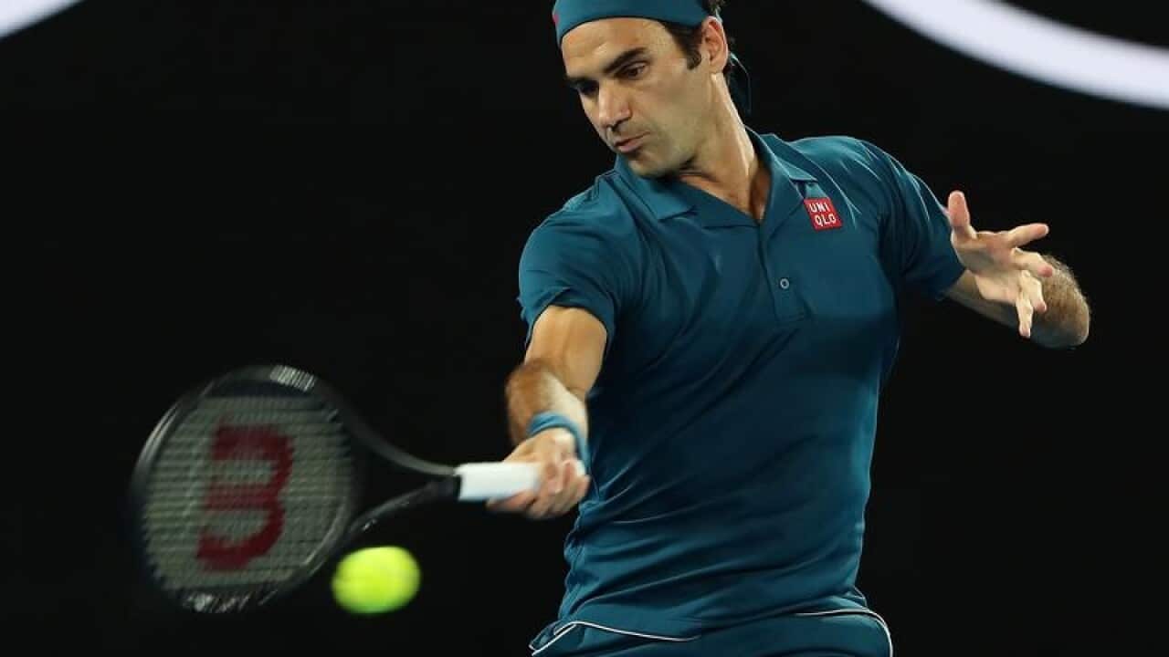 Roger Federer of Switzerland in action