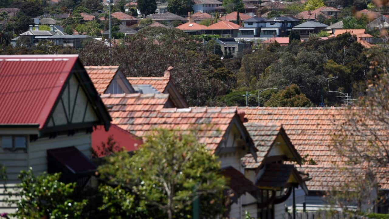 Houses in Melbourne, Tuesday. Nov. 8, 2016. (AAP Image/Tracey Nearmy) NO ARCHIVING, EDITORIAL USE ONLY