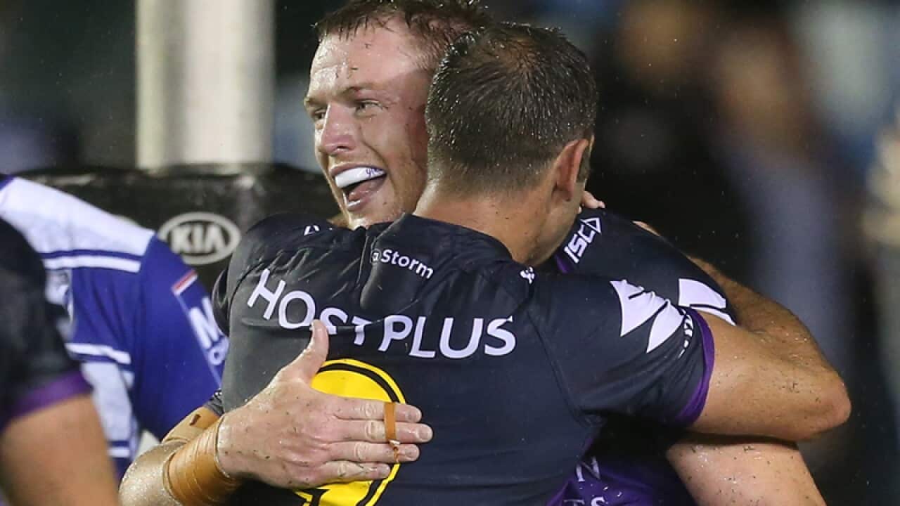 Dale Finucane and Cameron Smith of the Storm