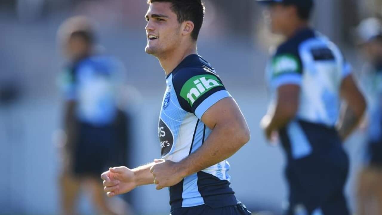 Nathan Cleary of the NSW Blues.