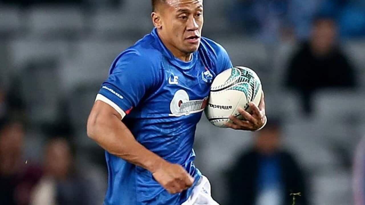 Tim Nanai-Williams of Samoa in action