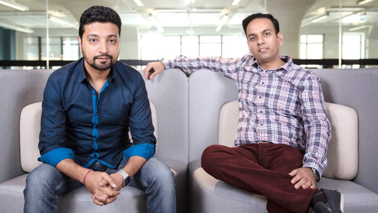 Mandeep Sodhi and Atul Narang, giving home loan tips to SBS Punjabi listeners