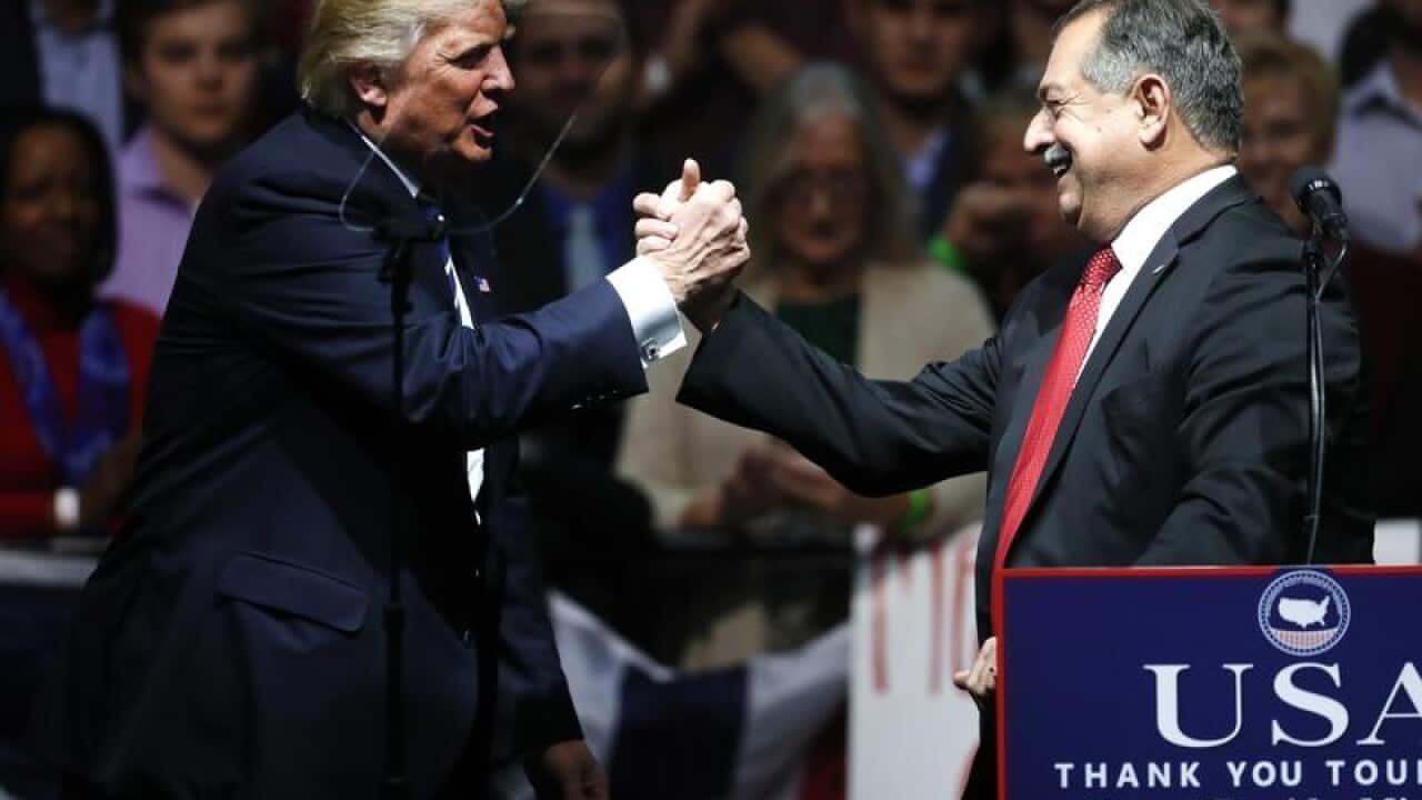 Donald Trump and Andrew Liveris