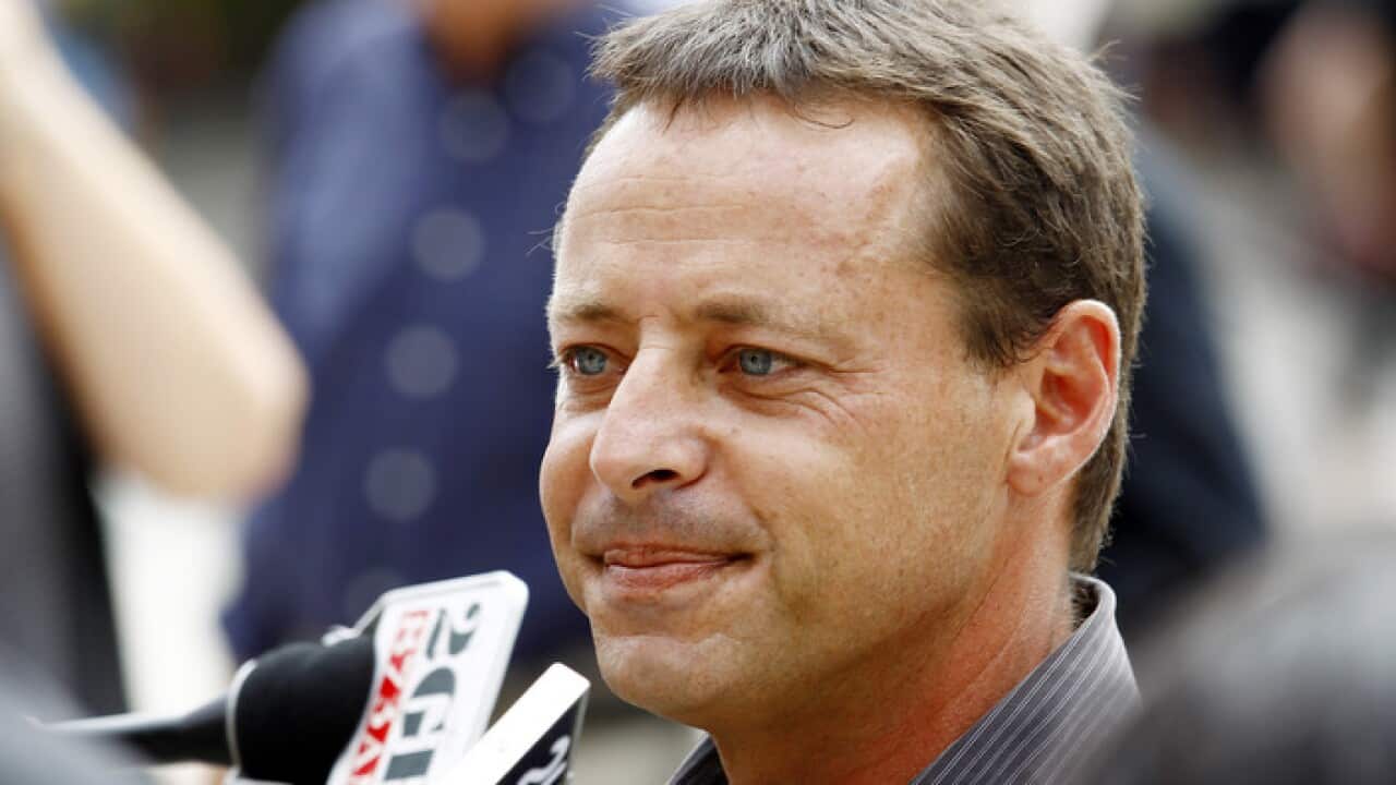 David Hicks addresses the media in Sydney