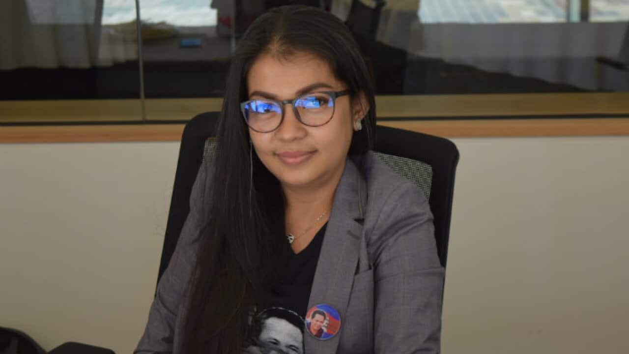 Mrs. Bou Rachana, Dr. Kem Ley's wife