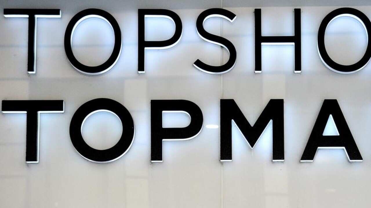 Signage outside a Topshop and Topman store