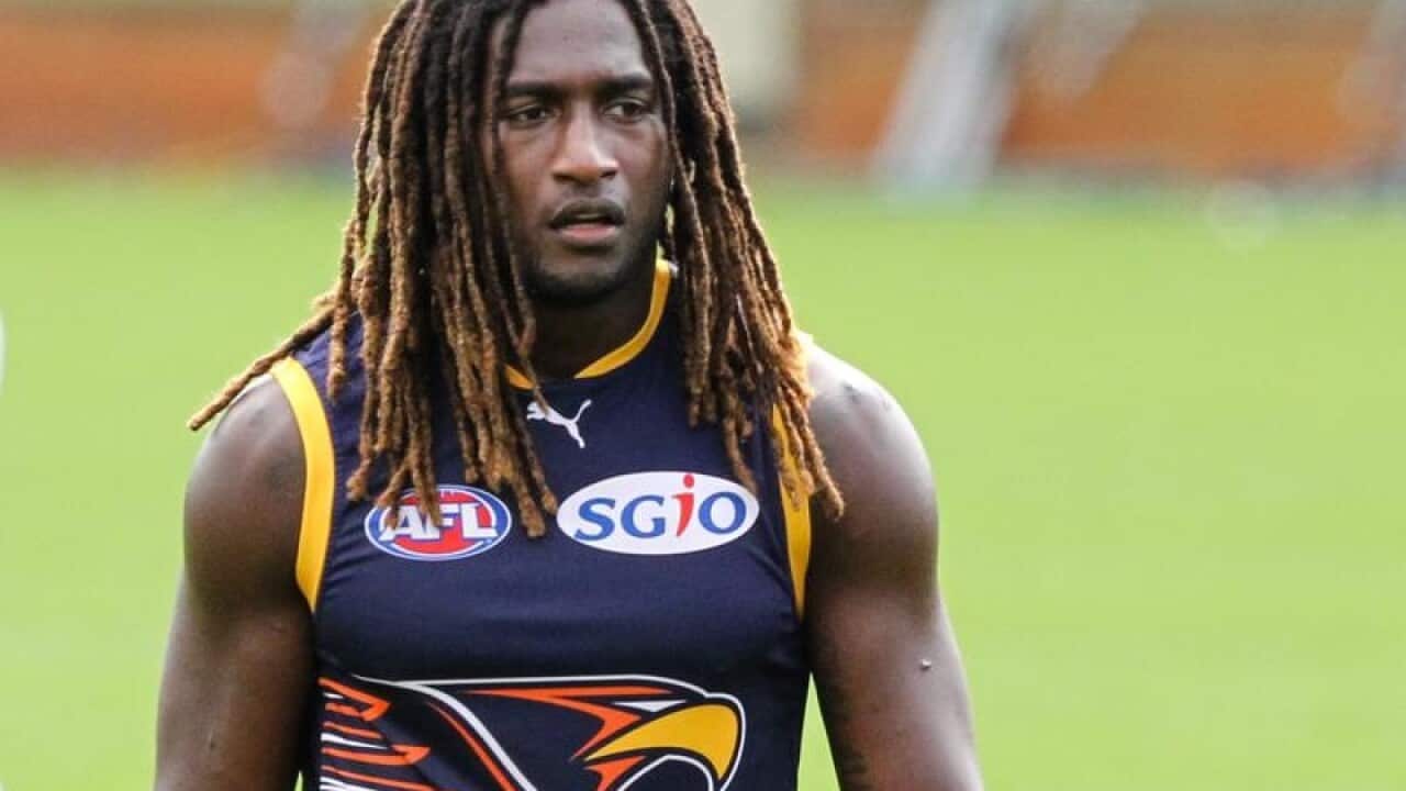 West Coast Eagles AFL player Nic Naitanui.