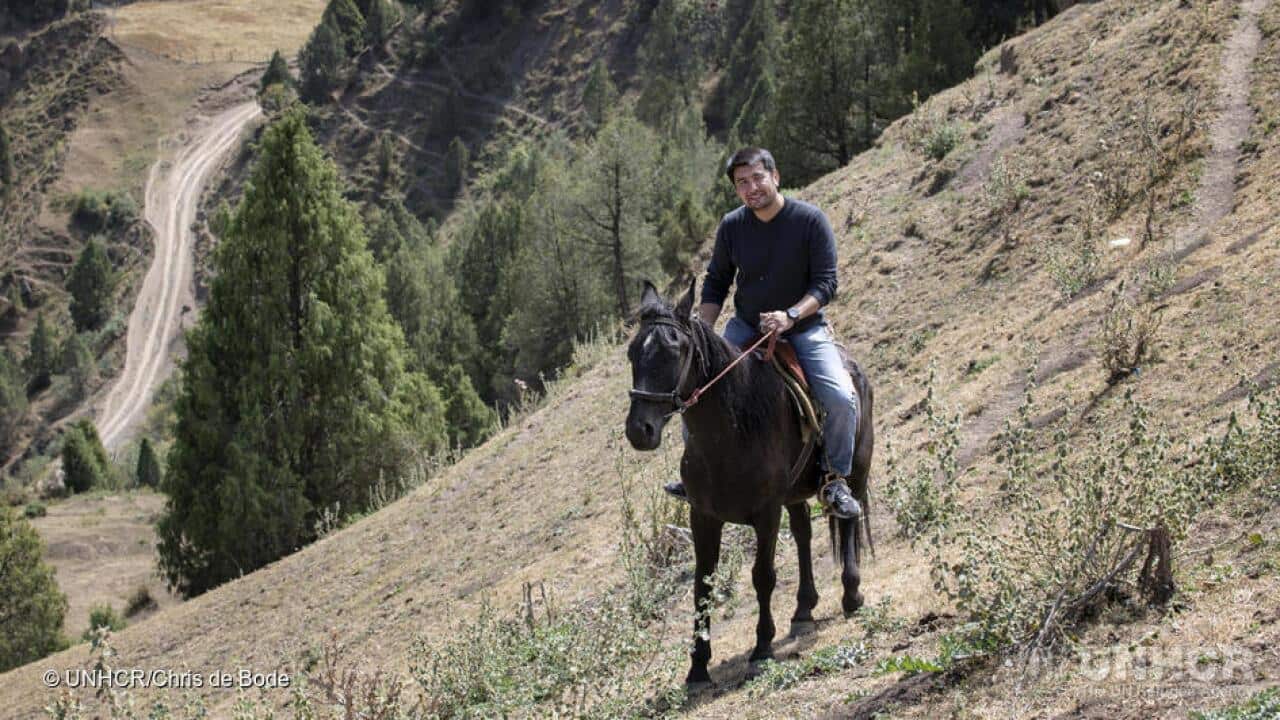 UNHCR’s Nansen Refugee Award winner Azizbek Ashurov