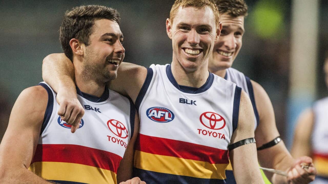 Adelaide celebrate after winning