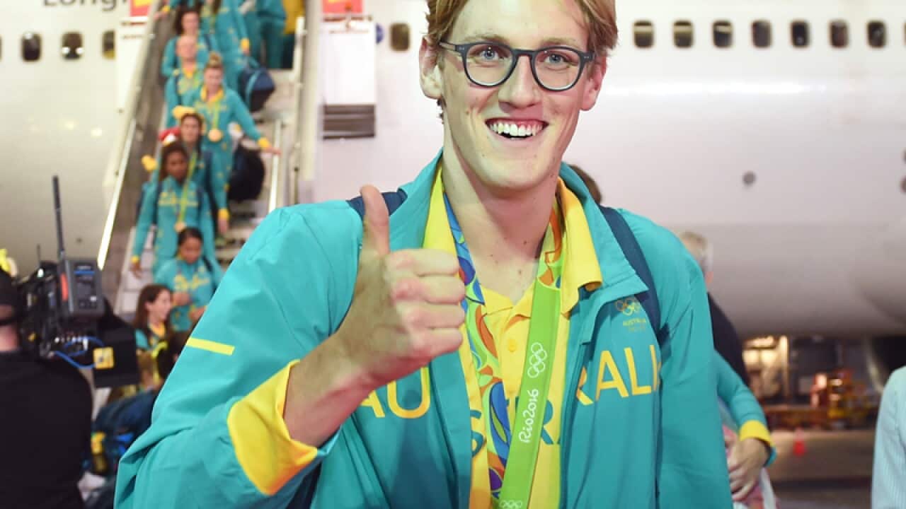 Australian gold medallist swimmer Mack Horton