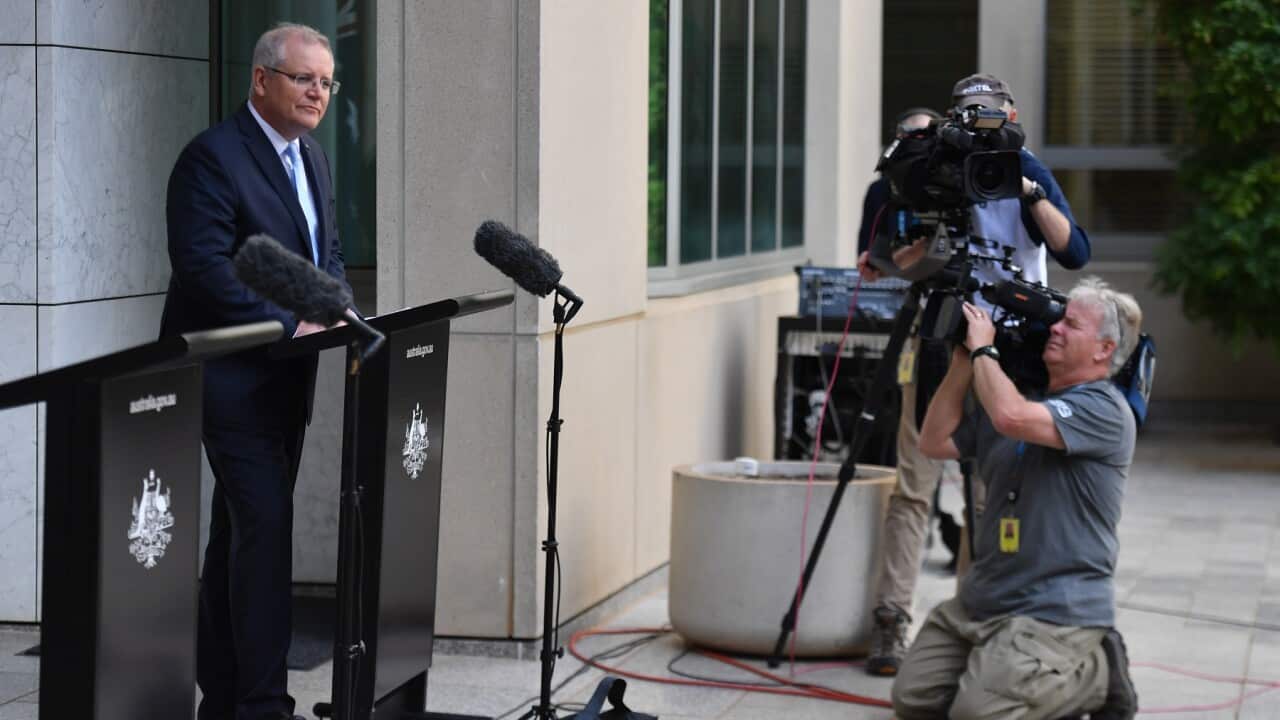 Scott Morrison with a coronavirus update