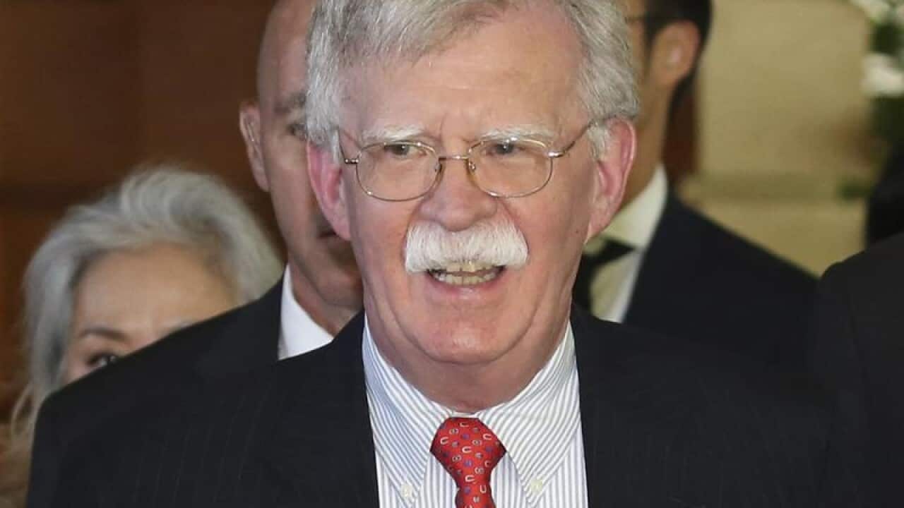 US National Security Adviser Bolton in Japan.