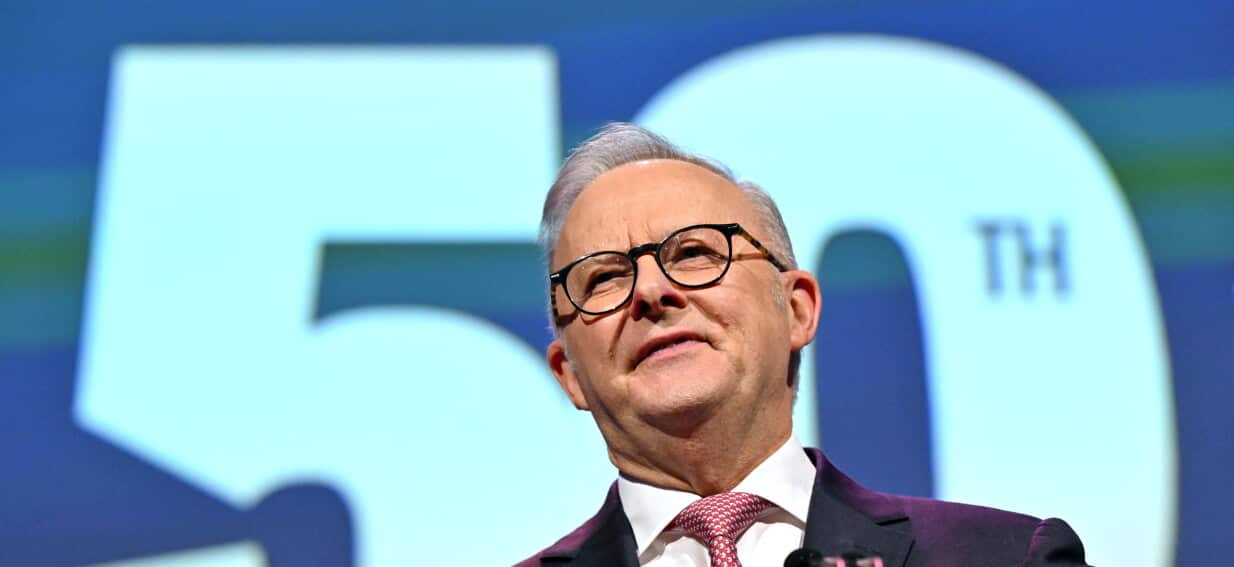 Escalator hiccup sidelines PM, but Labor conference underscores Albanese's iron grip