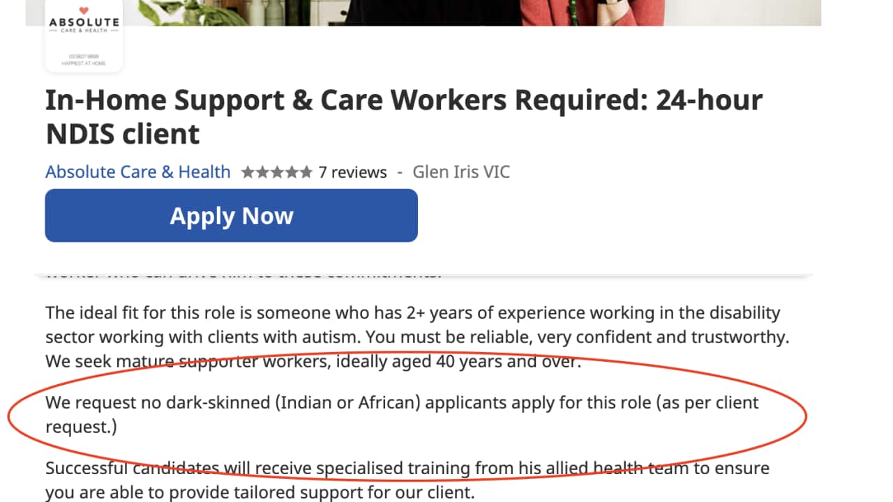 Job ad withdrawn after being called out discriminatory