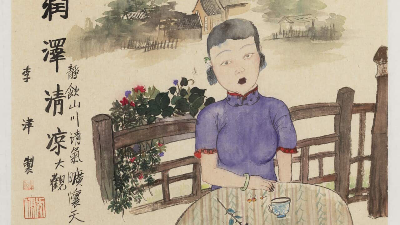 ChinaLi Jin 'Southern beauty' 2019ink and colour on xuan paper