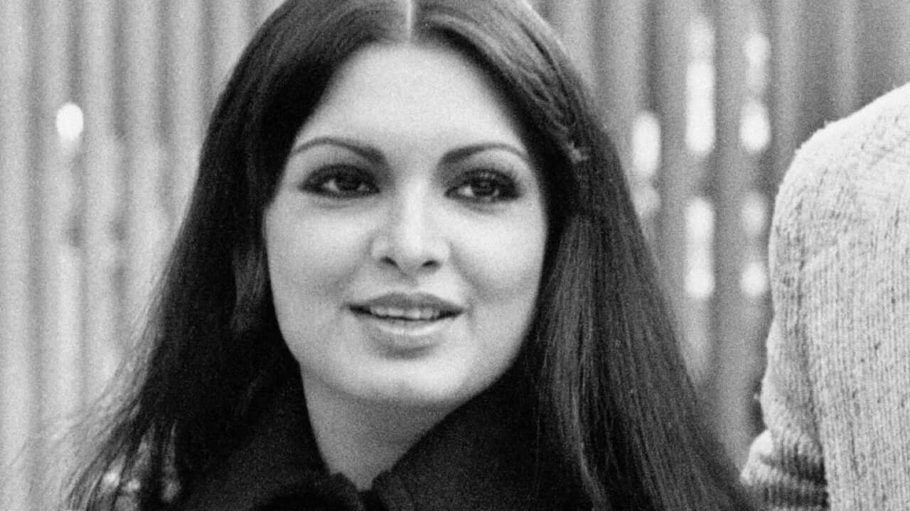 Kabir Bedi And Parveen Babi Smiling