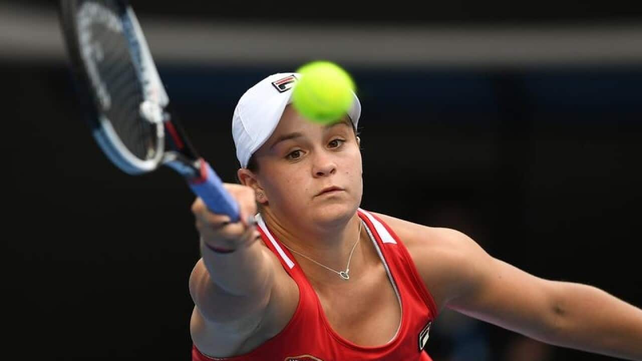A file image of Australian tennis player Ashleigh Barty
