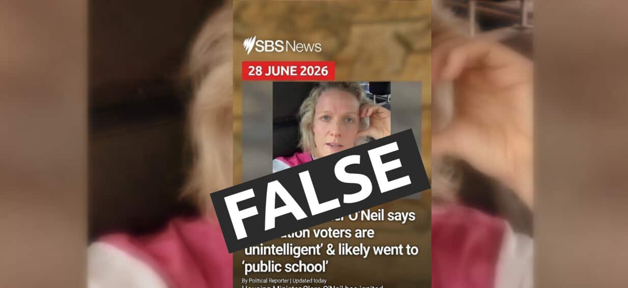 News story saying Labor minister called One Nation voters 'unintelligent' shown to be fake