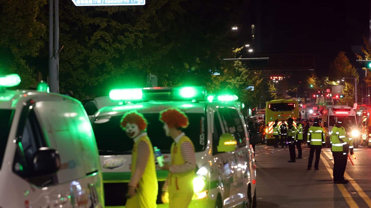 분주한 이태원 사고현장