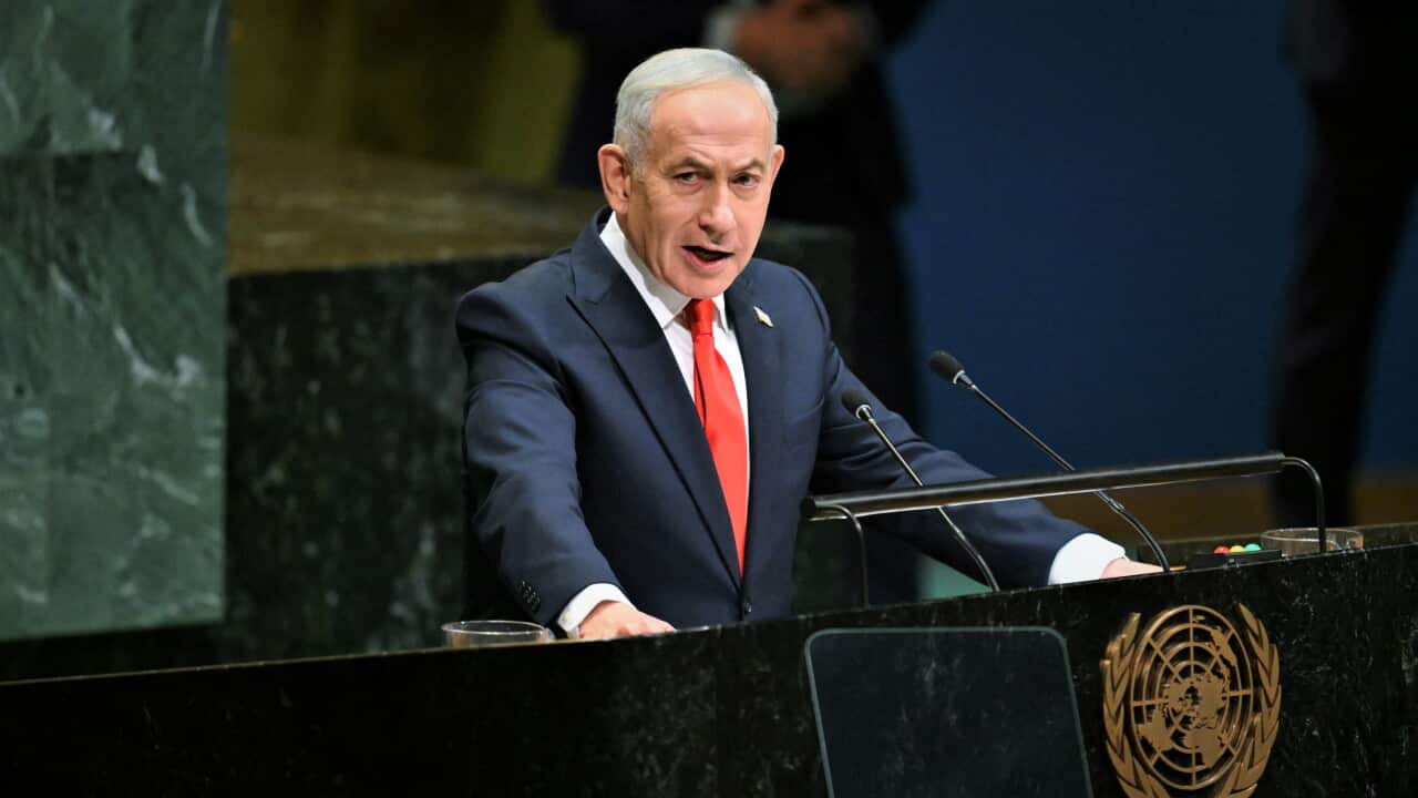 Benjamin Netanyahu speaks at UN General Assembly