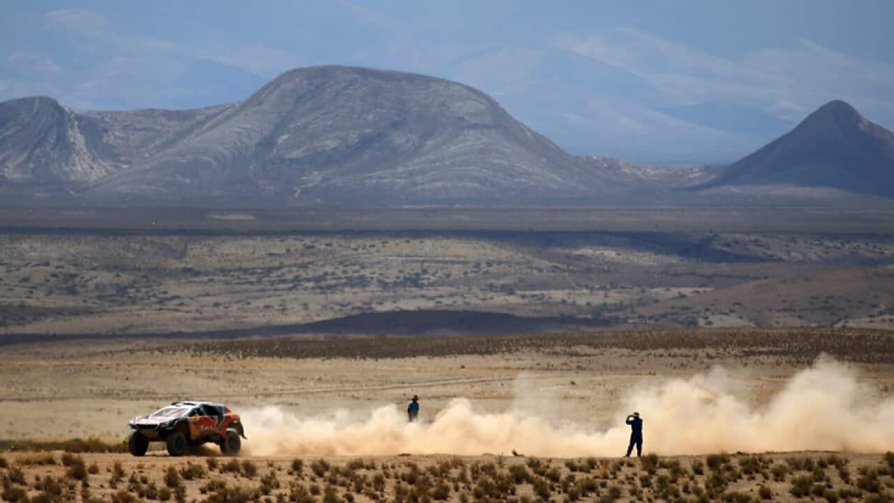 French Sebastian Loeb and Monegasque Daniel Elena of Peugeot