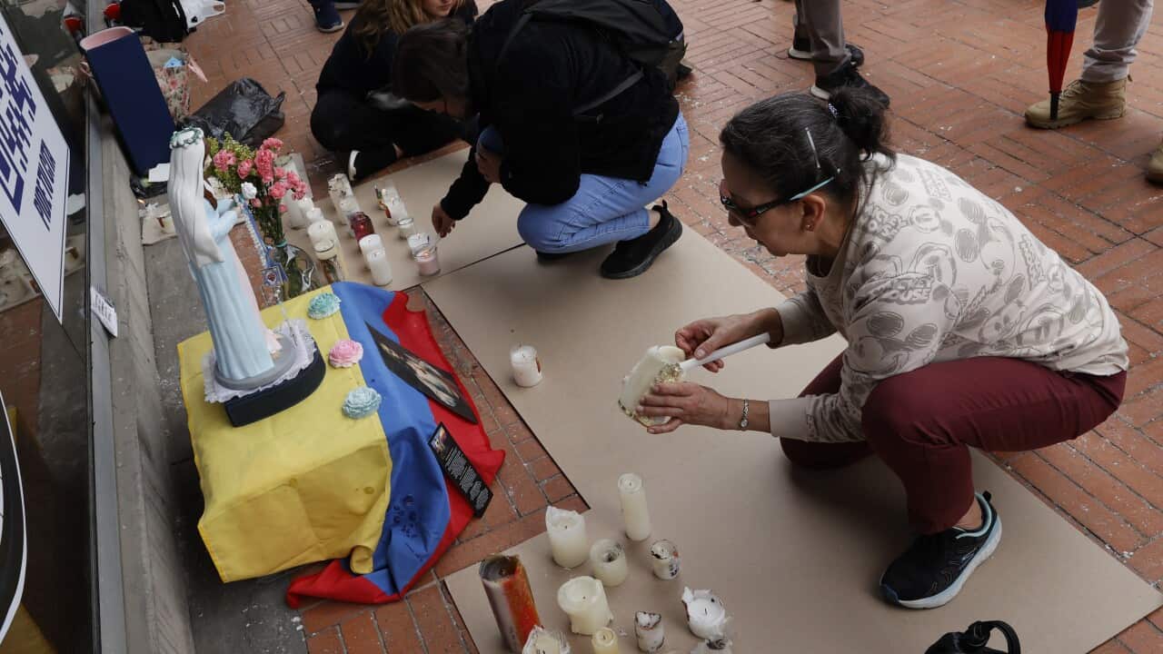 Senator Uribe Turbay supporters in Bogota