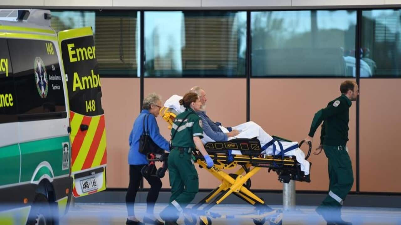A patient is admitted at the Royal Adelaide Hospital