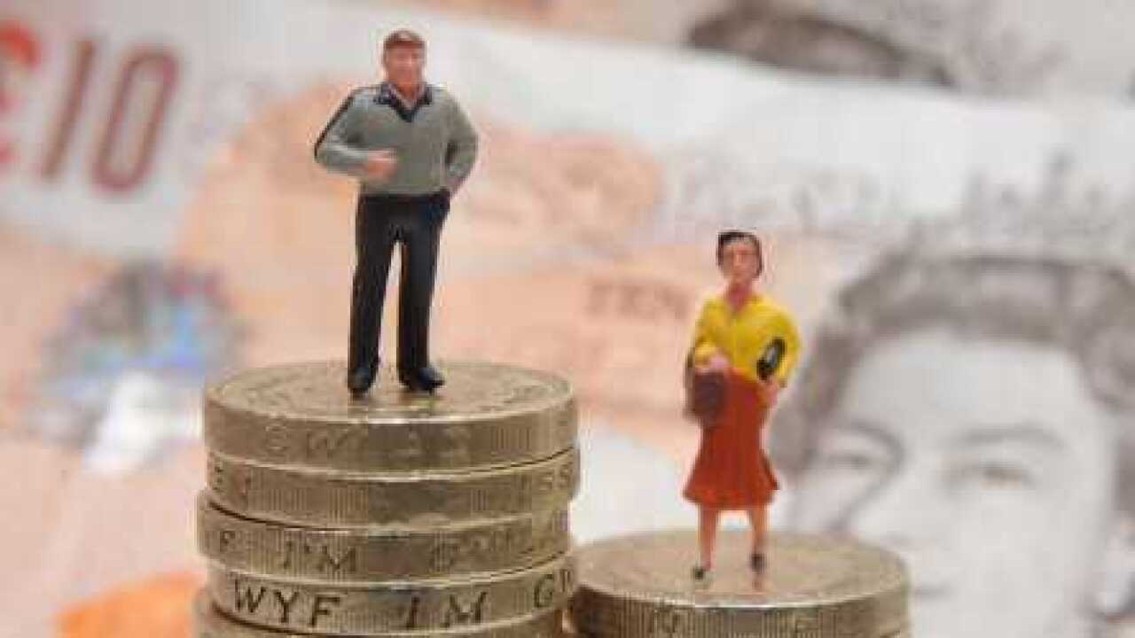 Illustration of gender pay gap