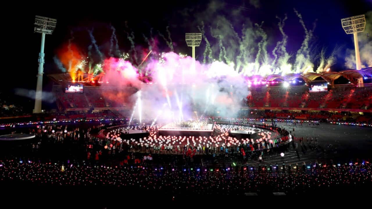 The closing ceremony of the Commonwealth Games