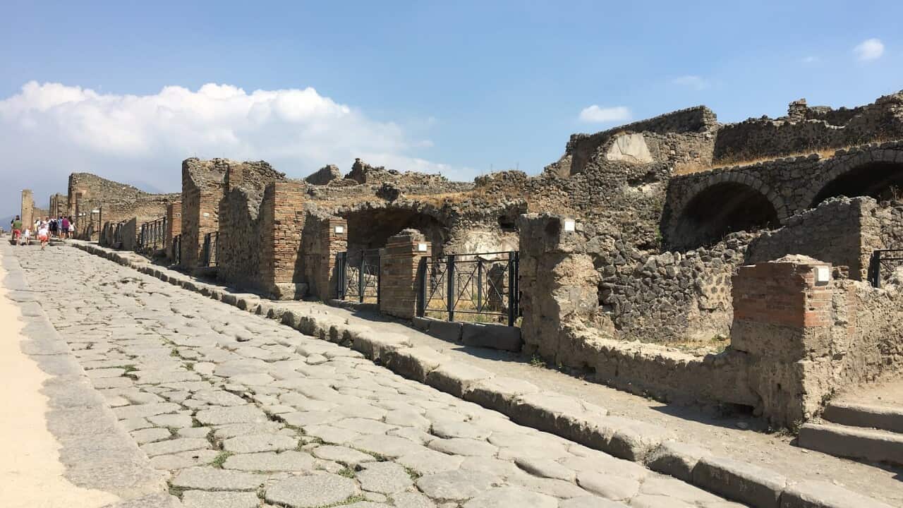 The ruins of Pompeii