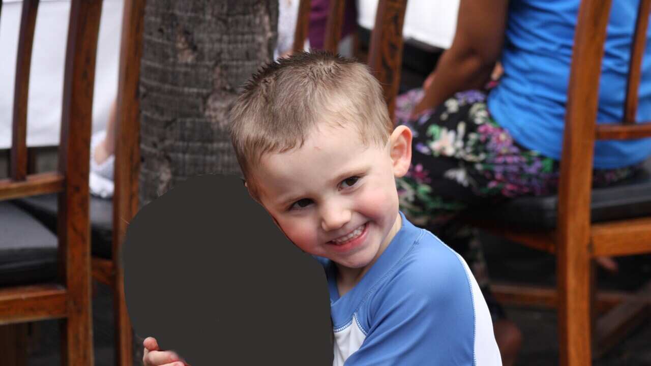 A supplied image obtained Saturday, Sept. 12, 2015 of missing three-year-old boy William Tyrrell. The parents of the missing boy are begging for their son's return, 12 months after he disappeared from the NSW town of Kendall.
