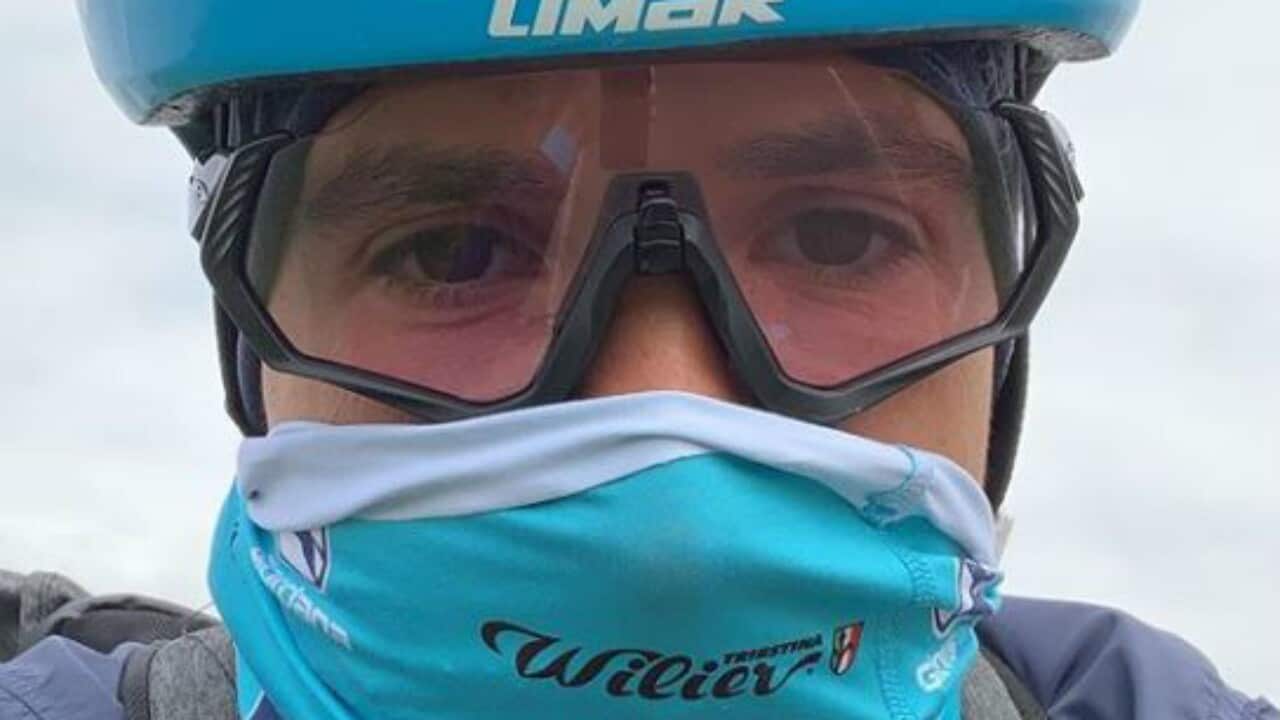 Astana pro cyclist Davide Martinelli is delivering supplies to the vulnerable including the elderly in his home town of Lodetto during lockdown