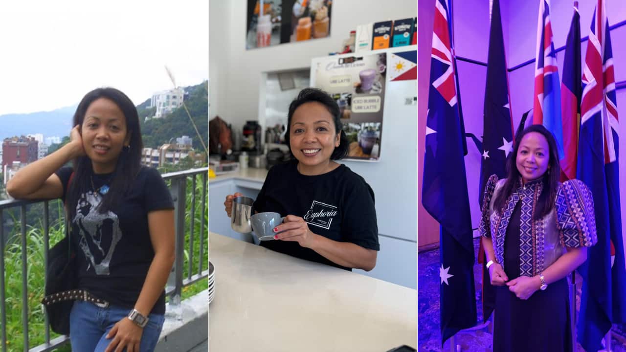 Born in the northern Philippines, Esther Peru-Hoy spent a decade working as a domestic helper in Hong Kong before a visit to Australia inspired her to dream of returning. She went on to make that dream a reality and has now been living in Queensland for almost 20 years, building a life with her husband, as a chef and café owner on the Gold Coast.
