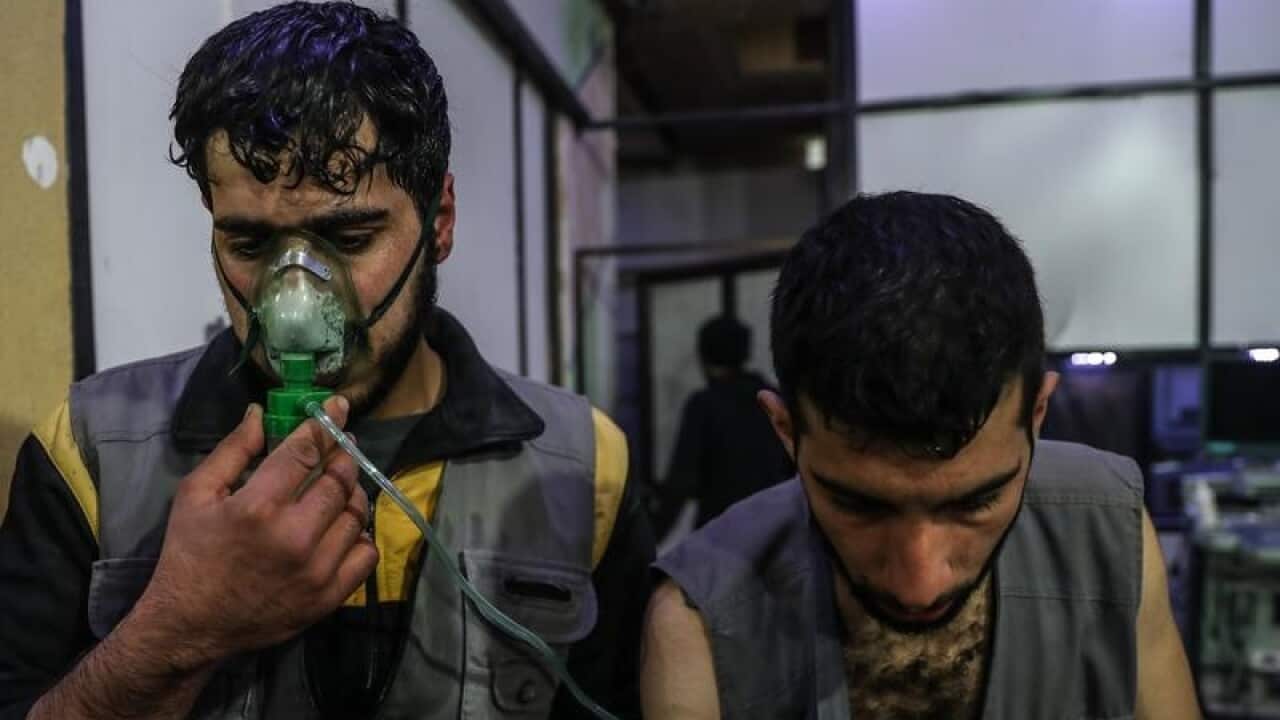 Gas attack on al-Shifunieh village, Eastern Ghouta.